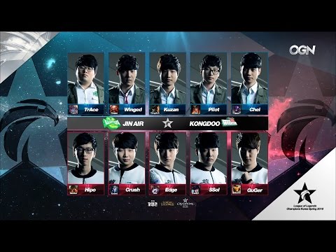 JAG vs KDM Game 1 Highlights - JIN AIR GREENWINGS vs Kongdoo Monster - LCK Week 9 - SPRING 2016