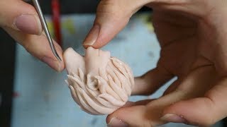【clay figure /DIY 】東京グール 金木研作ってみた (no Painting)  sculpting clay figure　"Ken Kaneki | Tokyo Ghoul "