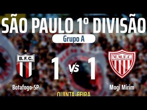 Botafogo-SP 1 x 1 Mogi Mirim [Liga SP]