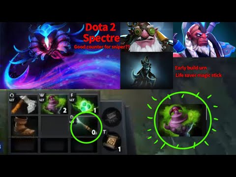 Dota 2 Spectre + Facecam , Early build URN , Counter pick Sniper is still good ?