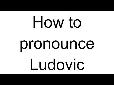 How to Pronounce Ludovic (French)