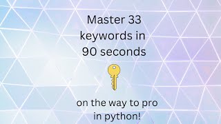 Master keywords in 90 seconds: on the way to pro!