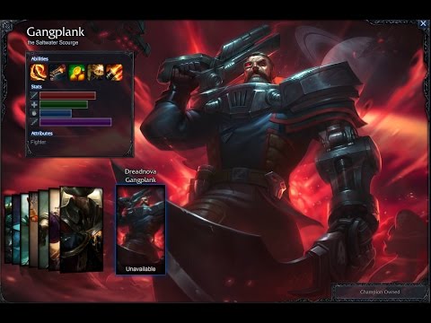 Dreadnova Gangplank Skin Pre Release Spotlight Gameplay League Of Legends