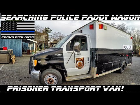 Searching A Police Paddy Wagon Prisoner Transport Van!