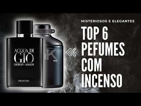 TOP 6 PERFUMES COM NOTA DE INCENSO/ELEGANTES/SOFISTICADOS/ASSINATURA/PERFUMES MISTERIOSOS!