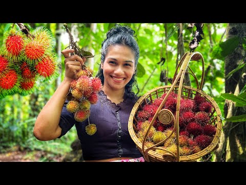 Sweet, Tangy & Juicy! 🍇 Rambutan Recipes Straight from the Village Kitchen