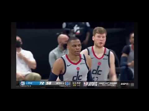 Russell Westbrook's triple-double highlights 26 pts.12 rebounds 10 ast vs 76ers  | NBAplayOFFS 2021