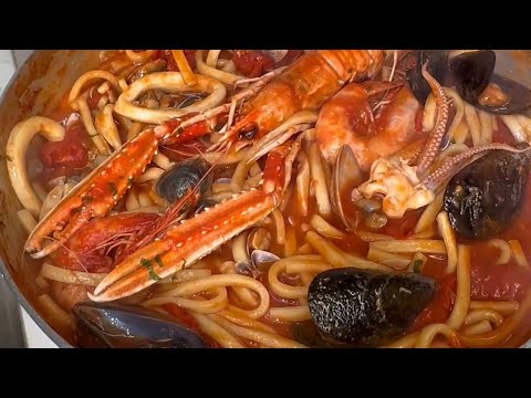 pasta fresca ai frutti di mare facile e veloce ๐๐ฎ๐น. Italian food official 2024 #food #recipe
