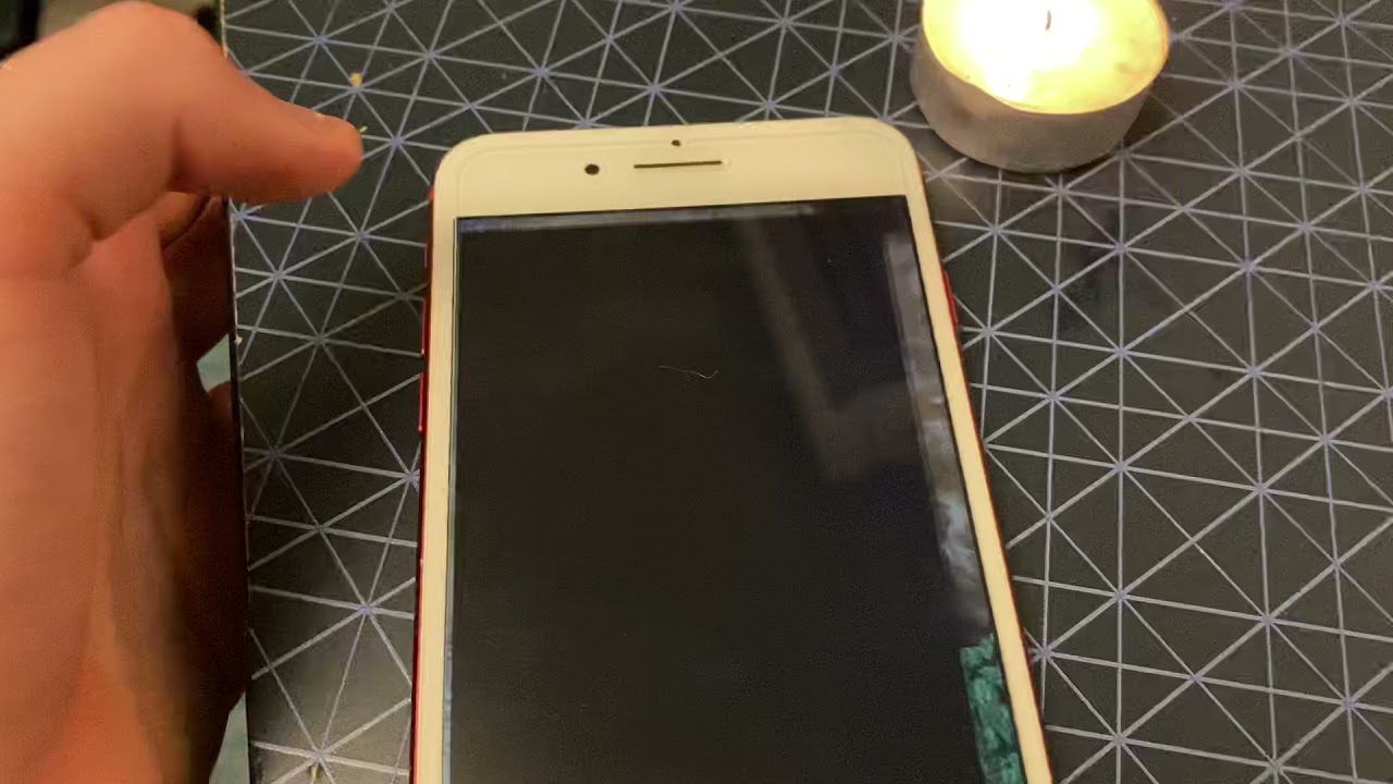 Blowing out a candle with an iPhone