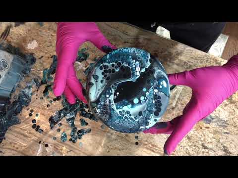 #228.  Golden Pouring Medium--AMAZING stuff; AMAZING results!  /pouring medium/fluidart/flipandlip