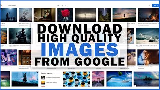 How To Download High Quality Images From GOOGLE - 