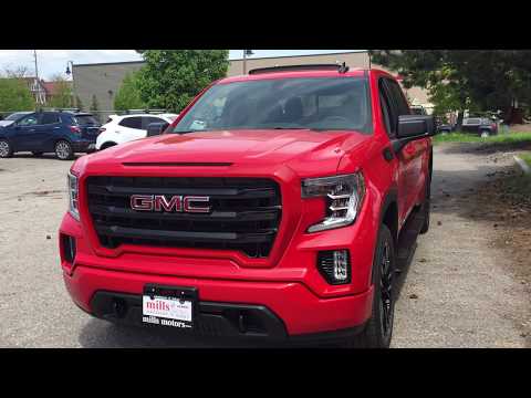 2019 GMC Sierra 1500  Crew Cab Elevation Power Tailgate  Heated Steering Sunroof Oshawa ON #191076