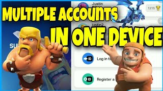 🤩How to create and play multiple accounts in coc | Two accounts in one device - coc#coc#supercell