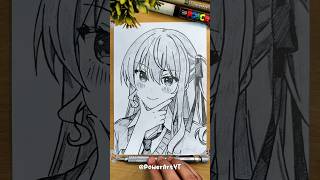 How to Draw suisei hoshimachi Face ✨ 【イラストメイキング】 #メイキング #アナログ #創作