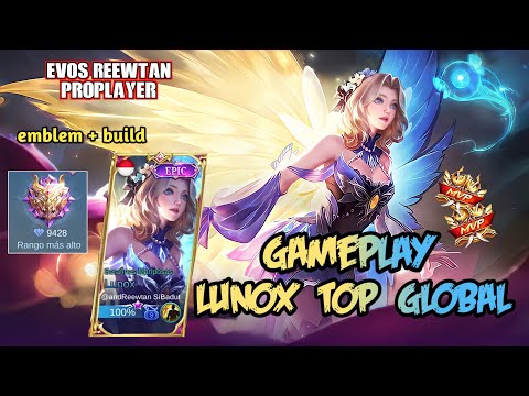 LUNOX INSANE PROPLAYER!! Rank 1 Global - Lunox Gameplay by EVOS REEWTAN | Mobile Legends