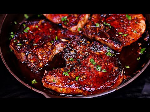 One Pan Honey Garlic Pork Chops Recipe