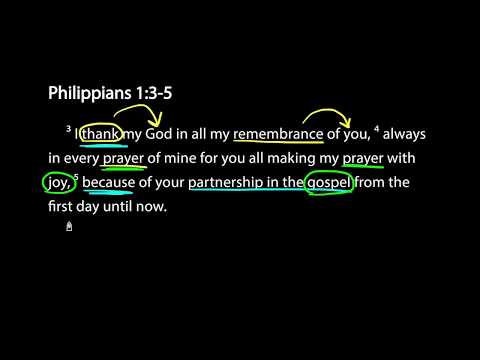 Savoring Scripture - Philippians 1:1-5