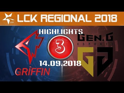 [LCK CKTG 2018] Highlight GRF vs GEN #3_ Giffin vs GenG Esports _Regional 2018