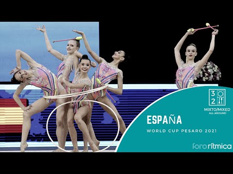 España (3 aros + 2 mazas) - World Cup Pesaro 2021