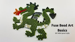 Fuse Beads Basics | Perler Bead Basics | Fuse Bead Dragon | Iron on Bead Basics | Multimedia Art