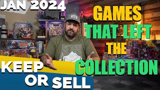 Games That Left The Collection - January 2024 | Keep or Sell