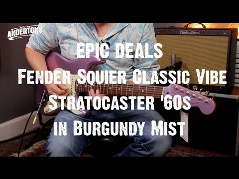 Fender Squier Classic Vibe Stratocaster '60s in Burgundy Mist - EPIC DEALS