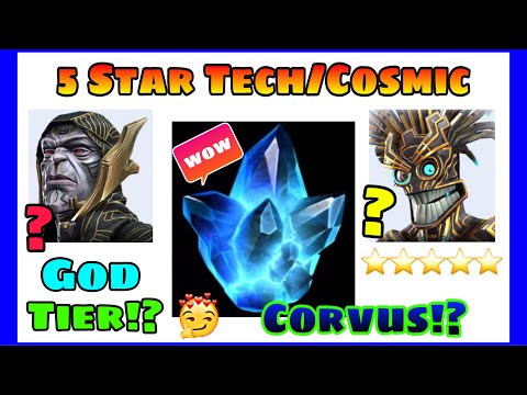 Mcoc 5 Star Tech/Cosmic Crystal Opening! WOW! 🤩🤯💥🔥