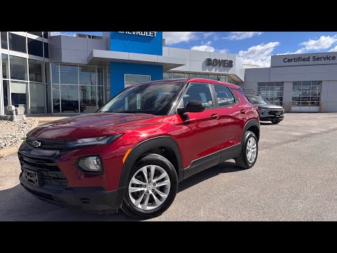 2023 Chevrolet TrailBlazer FWD 4dr LS in Red for sale at Boyer Chevrolet Lindsay Ltd. in Lindsay, ON