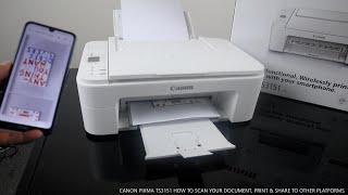 CANON PIXMA TS3151 HOW TO SCAN YOUR DOCUMENT, PRINT & SHARE TO OTHER PLATFORMS
