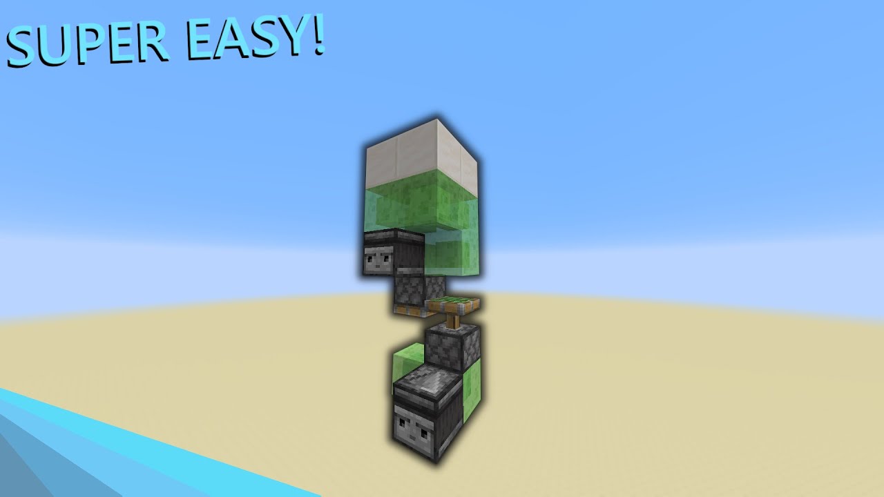 Download Minecraft 2x2 Easy Slime Block Elevator Tutorial Great For Any Base Daily Movies Hub