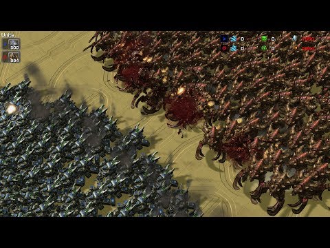 1000 SIEGE TANKS vs 1000 ULTRALISKS - StarCraft 2 MASSIVE Battle