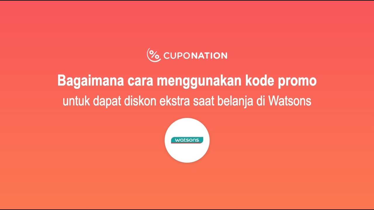 Langkah-langkah mengaktifkan voucher Watsons