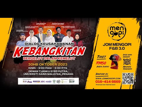 LIVE 301023 : Jom Mengopi 3.0 F&B (Tuan Rusdi - Nasi Ayam Pandan Indah)
