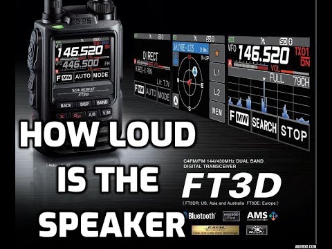 YAESU FT3D- SPEAKER VOLUME