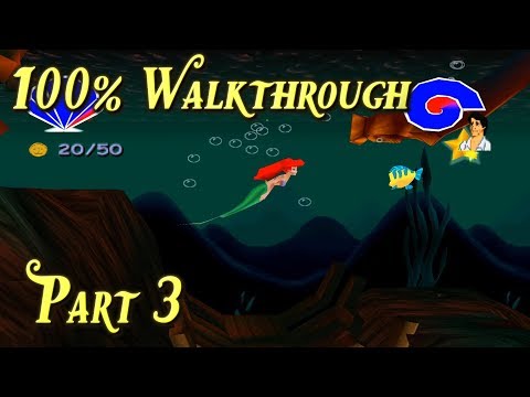 Disney's The Little Mermaid II (PS1) 100% Walkthrough - Part 3 - The Burning Ship