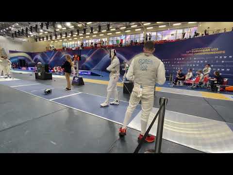 אליפות אירופה גיל 23- בודפשט 27.05.2023- תחרות קבוצות- ישראל נגד אוקראינה עלייה ל8- קרב 1