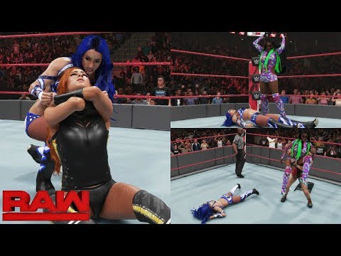 WWE 2K19 RAW BECKY LYNCH VS SASHA BANKS