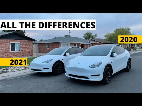 2021 Standard Range Tesla Model Y Compared to Long Range