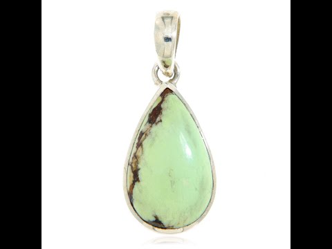 Pandantiv Argint 925 Crisopraz Natural - Eleganta Verde