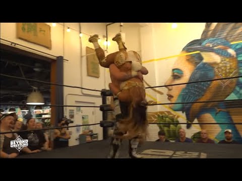 Marcus Mathers reverse Tombstone Piledriver on Megan Bayne