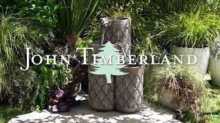 Watch A Video About the Havara Gray Stone 3 Tier Outdoor LED Floor Fountain