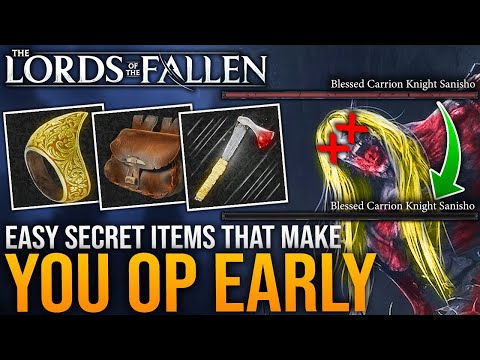 EARLY OP WEAPONS Guide - 3 SECRET ITEMS that make you OVERPOWERED Early Game in Lords Of The Fallen