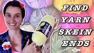 How To Find Yarn Skein Ends - Crochet Quick Tip