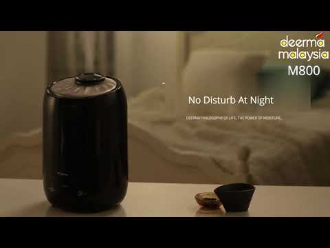 Deerma M800 Digital LED Display Air Humidifier Black Pearl 5L (M'sia 3 Pin Plug Wire) Eng Subtitle