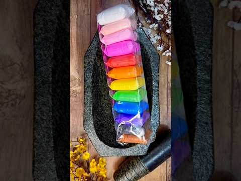 Rainbow slime making 🌈 #relaxingslime #satisfying #asmr #shorts