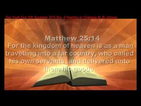 19Goa Youth Fest 10th November 2015 Day 4 Teaching on Challange