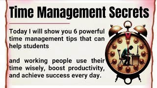6 Powerful Time Management Tips That Will Transform Your Life 🔥 | Students & Working People ✅