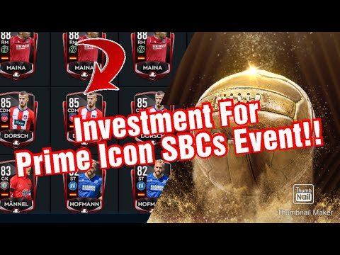 My Investment For Upcoming Prime Icons SBCs Event!! | FIFA MOBILE 20