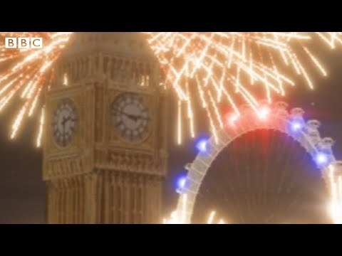 London New Year's Eve Fireworks 2017 - recreated (original)
