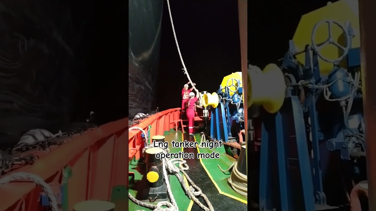 Night operation lng tanker